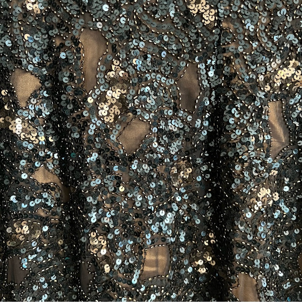Scala blue sequin cocktail dress, Size 8 - Picture 3 of 8